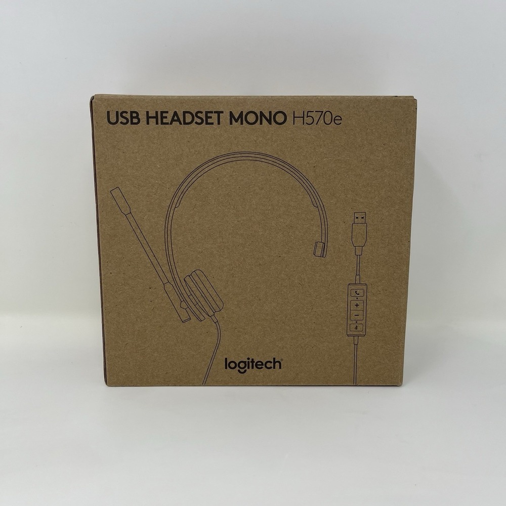 Logitech H570e USB Mono Headset Noise Cancelling Mic H570e Business Headset